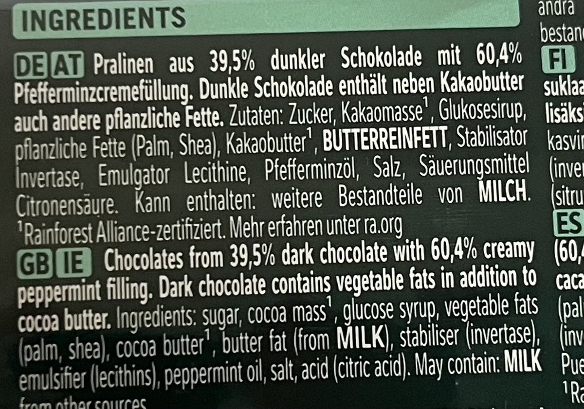 Nestle Dark Chocolate After Eight Chocolates 200g