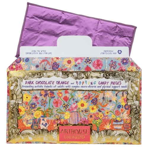 Arthouse Unlimited Bee Free, Dark Chocolate Bar with Honeycomb 85g